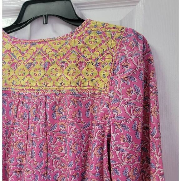 J.Crew Embroidered Cotton Voile Boho Top S - Picture 6 of 9